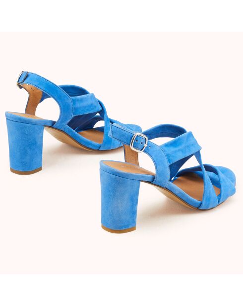 Sandales en Velours de Cuir Vuko jean - Talon 8 cm